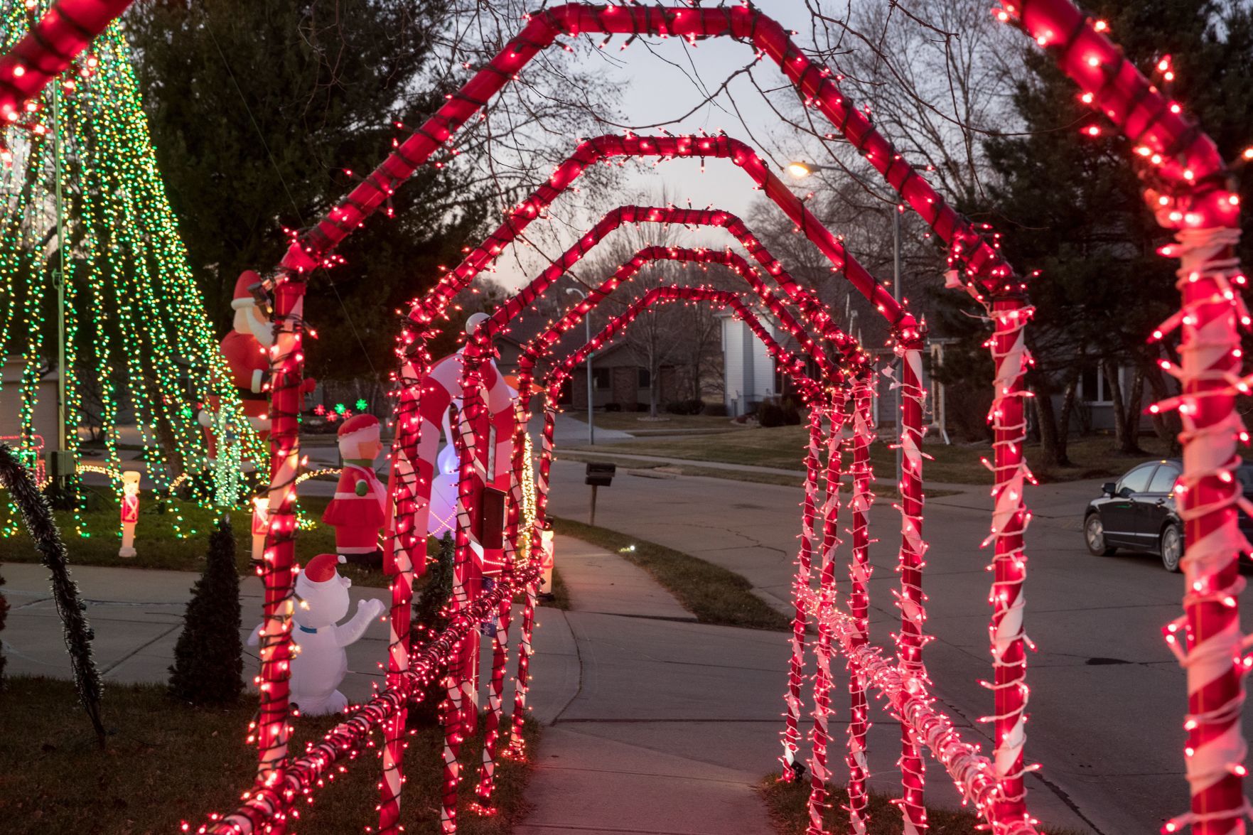 The Christmas light display of Rich Lammers located at 2524 N. 133rd St.